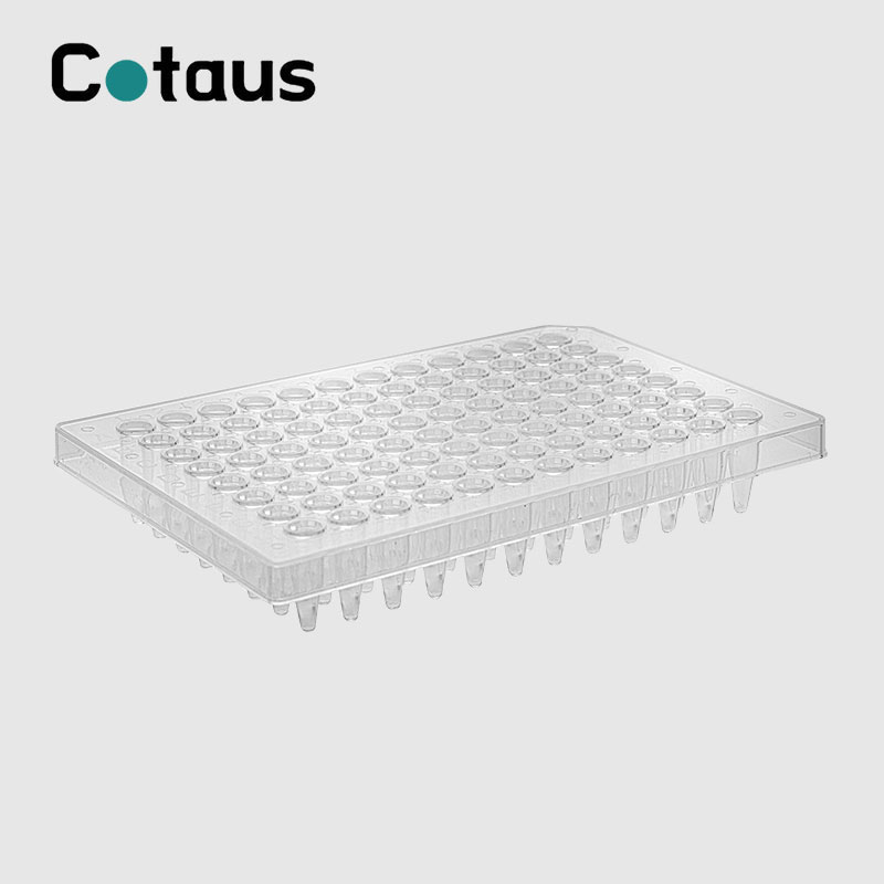 96 Well 0,2ml Transparent Half Skirt PCR-plade